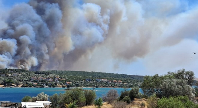 Çeşme'de alevlerle topyekün savaş!