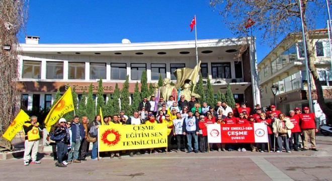 KESK Çeşme’de Sokağa İndi
