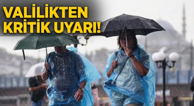 Çeşme dahil birçok ilçeye sağanak uyarısı