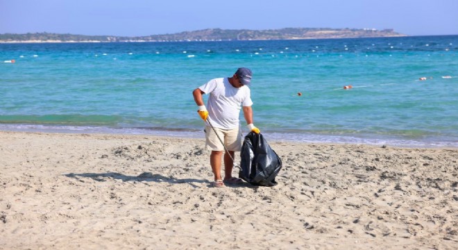 Çeşme'nin Plajları için 77/24 saat temizlik!